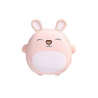 MONYING Hand Warmer Dual-use Hot Water Bottle Mini Portable Portable Electric Treasure (Color : Pink)