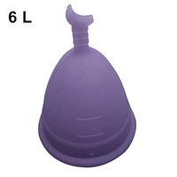 hwangli Reusable Medical Grade Silicone Women Menstrual Cup Feminine Hygiene Product Purple-Moon