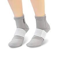 Healvaluefit Cold Therapy Socks for Heel Spur, Arch Pain, Plantar Fascitis, Sore Feet, Arthritis Pain Relief with Compression Straps (L)