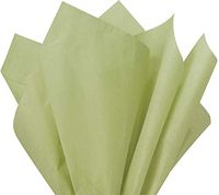 Flexicore Packaging Willow Green Gift Wrap Tissue Paper Size: 15 Inch X 20 Inch | Count: 100 Sheets | Color: Willow