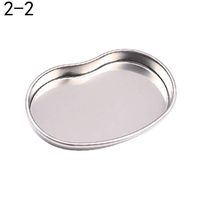 Grey990 Stainless Steel Dental Storage Tray Dish Case Disinfection Tray Personal Care Disinfection Tool 2# M