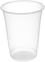 AmazonBasics Plastic Cups, Clear, 16 Ounce, Pack of 100