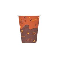 Karat C-K508 8 oz Paper Hot Cup (80mm Diameter), Stock Print (Case of 1000)