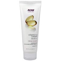 NOW Solutions, Vitamin E Cream 28,000 IU, Intense Moisture, Concentrated Vitamin E, 4-Ounce