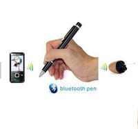 2014 Spy Covert Wireless Mini Invisible Earpiece + Bluetooth Induction Pen