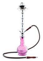 new 1 hose 28" Pink Hookah shisha nargila lounge smoking pipe glass water Vase