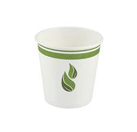 Compostable Drinking Cup, 10 Ounce, PLA-Lined for Hot or Cold Beverages, White, 1000 Pack