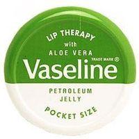 Vaseline Lip Therapy Petroleum Jelly Pocket Size With Aloe Vera -Petroleum Jelly-Green Pocket Size