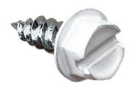 SCREWIT Brand #8 x 1/2 inch Gutter and downspout Colored Zip Screws with 1/4 inch Head (25 Pack) (White)