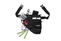 KangaPak Nursing Organizer Belt - New Microfiber Design - 9 Pocket Utility Pouch for Stethoscopes, Scissors and other Medical Supplies (Black)