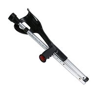 Elderly Crutches Walking Stick Motion Forearm Crutches Ergonomic Adjustable Lightweight Arm Cuff Crutch Heavy Duty for Standard and Tall Adults Comfortable Wrist Non Skid Replaceable Rubber Tips