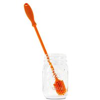 Best Bottle Brush Cleaning Tool - Silicone - Long Handle, Flexible Ergonomic Design - Scratch-Free Brush - for Sports Bottles, Baby Bottles, Thermoses, Tumblers, Glasses, Hydro Flask