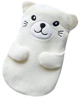 [White Bear]Hot Water Bottle with Cover Winter Hand Warmer, 350ML