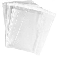 Secure Seal 9x12 OPP Crystal Clear Self-Sealing Cellophane Bags (Pack of 100)