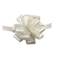 White Easter Gift Pull Bows - 5" Wide, Set of 10, Healthcare Workers Support Ribbon, Wreath, Swag, Garland, Valentine's Day, Gift Basket, Presents, Wedding Decor, Birthday, Fundraiser, Reception