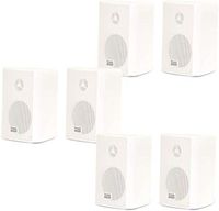 Acoustic Audio AA351W Indoor Outdoor 2 Way Speakers 1500 Watt White 3 Pair Pack AA351W-3Pr