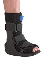 AMZ Walker Fracture Boot. Black Ankle Walker Boot X-Small with Hook and Loop Closure Male 2 to 4 / Female 3 1/2 to 5 1/2 Left or Right Foot Pneumatic Built-in Inflation System