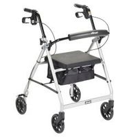 McKesson Rollator 300 lbs. Aluminum 32 to 37 Inch Handle Height