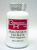 Cardiovascular Research Ltd., Magnesium Taurate, 180 Capsules by Ecological Formulas