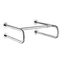 Never give up Stainless Steel Bathroom handrail/Wall-Mounted Straight Towel Rack/Shower Room and Safety handrail Hand wash Basin wash Basin handrail (Material : B)
