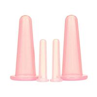 YouCY Silicone Cupping Face Set Silicone Facial Cupping Therapy Set Eye And Face Vacuum Massage Cup Kit Facial Cupping Set,Pink