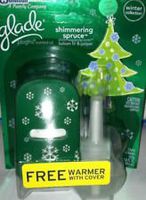 Glade Winter Collection ~ Shimmering Spruce Plugins Scented Oil Warmer & 2 Refills (Quanity 1)