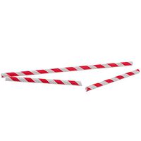 JB Prince Red and white StripedPaper Straws 500 Pack