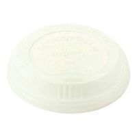 World Centric CUL-SC-8 100% Compostable CPLA Hot Cup Lids, for 8 oz. Cups (Pack of 1000)