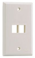 Panduit NK2FNWH 1-Gang 2-Port Faceplate, White