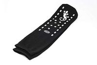 GBM Geckos - Plush Double Tread Non-Slip Safety Socks 6-Pack (Black, Bariatric)