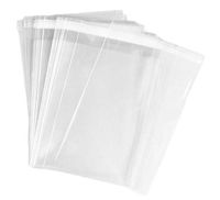 100Pcs Clear Resealable Cello/Cellophane Bags Treat Bag Packaging Bags with Adhesive Closure Good for Bakery Candle Soap Candies Cookies Snacks Poly Bags (6" X 9")