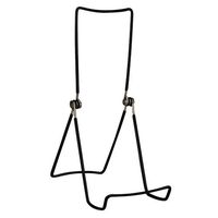 GIBSON HOLDERS 6AC 3-Wire Display Stand with Deep Edge, Black, 4-Pack