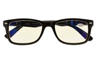 Computer Glasses Blue Light Filter Readers Anti Glare Reading Eyeglasses Women(Black) +1.5