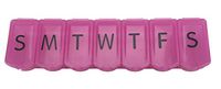 Apex 7-Day Ultra Bubble-Lok Pill Organizer (XL, Translucent Pink)