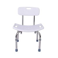 FEI JI Shower Chair - Heavy Duty Shower Chair with Back Bath Chair Stainless Steel Bath Chair Bath Stool Adjustable Height Shower seat