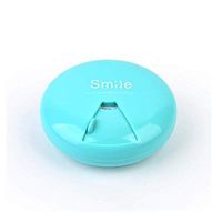 AUCH Portable Rotating 7 Day Weekly Pill Organizer Travel Medicine Tablet Holder/Drug Storage Case/Box/Dispenser with Abbreviatory Day Lable(Blue)