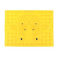 HEALLILY Acupressure Foot Mats Feet Massager Mats Magnetic Therapy Massager Pad (Yellow)