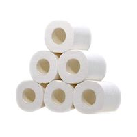 4-Ply 6 Rolls 140g Toilet Paper，Soft Hand Towel Paper Home Enviro Friendly Recycled White Toilet Tissue -145100mm/sheet