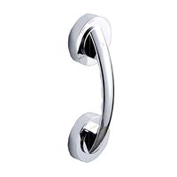 Homeself Suction Cup Door Handle, Super Power Helping Puller Grab Bar, Powerful Handrail Grip Armrest for Glass Door Window Kitchen Fridge Bathroom Cabinet Tub Shower Room (Silver)