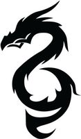 Ranger Products Dragon Chinese A19 Vinyl Decal Sticker Car Window Wall, Die Cut Vinyl Decal for Windows, Cars, Trucks, Tool Boxes, laptops, MacBook - virtually Any Hard, Smooth Surface