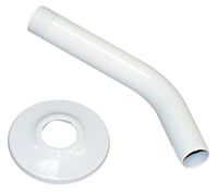 Plumb Craft 7657720B Finish Shower Arm with Flange, White
