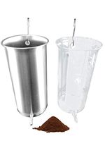Combo: 1 L Glass Enema Bucket and 1 L Non-Toxic 304 Stainless Steel Enema Bucket