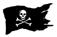 Home Grown Claremore Pirate Flag Black Pearl- Multiple Colors - Vinyl Sticker Decal | Perfect for Cars Motorcycles Trucks Laptops Wall Décor