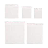 Fashewelry 500 Pcs Clear Plastic Cello Treat Bags 5 Sizes Self Adhesive OPP Cellophane Poly Bags 2.3x3.1, 3.1x4.7, 4.7x5.5, 5.5x7.68, 6.3x7.87 Inch for Candy Gift Cookies Soap Candle