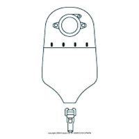 SUR-FIT Natura Urostomy Pouch with Accuseal Tap - 10/box: Color/Size - Opaque, 1-1/2" Opening