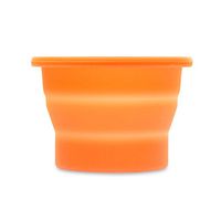 Anigan Collapsible Silicone Sterilizing Cup Designed for Sanitation and Storing Menstrual Cups, Sunset