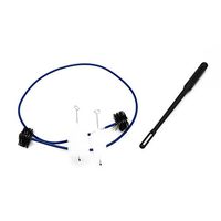 GUAngqi Trumpet Maintenance Cleaning Kit Trumpet Mouthpiece Brush Valve Brush Flexible Brush Set of 4