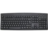 Italian Standard Keyboard Black with Ivory Print USB PS2