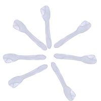 YESMAEA 500PCS Disposable Plastic Mini Spoon Small Taster Spoons Frozen Dessert Supplies,Transparent