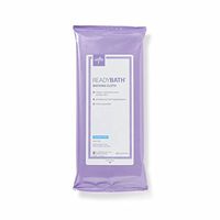 Medline - MSC095305 ReadyBath Unscented Body Cleansing Cloths, Standard Weight Wipes (8 Count Pack, 30 Packs)